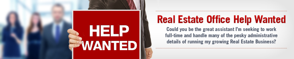 real estate office help wanted image